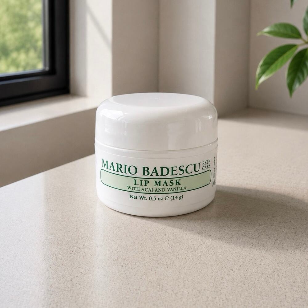 $14 Mario Badescu Lip Mask Acai Vanilla 0.5 oz Hydrating Overnight Treatment